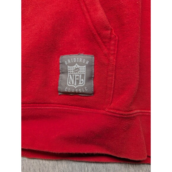 Reebok Gridiron Classic Atlanta Falcons red hooded sweatshirt Large Oversized - Picture 4 of 10